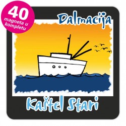 Magneti brod EKO C 27 B Kaštel Stari komplet 40 ili 20 kom