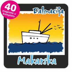 Magneti brod EKO C 27 B Makarska komplet 40 ili 20 kom