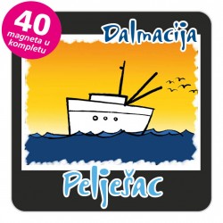 Magneti brod EKO C 27 B Pelješac komplet 40 ili 20 kom