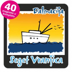 Magneti brod EKO C 27 B Seget Vranjica komplet 40 ili 20 kom