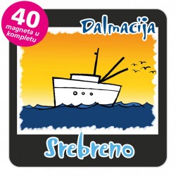 Magneti brod EKO C 27 B Srebreno komplet 40 ili 20 kom