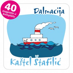 Magneti brod EKO C 28 W Kaštel Štafilić komplet 40 ili 20 kom