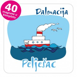 Magneti brod EKO C 28 W Pelješac komplet 40 ili 20 kom