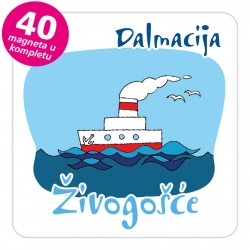 Magneti brod EKO C 28 W Živogošće komplet 40 ili 20 kom