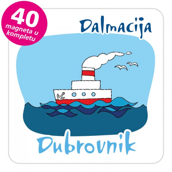 Magneti brod EKO C 28 W Dubrovnik komplet 40 ili 20 kom