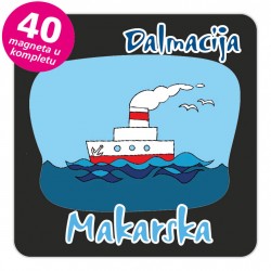 Magneti brod EKO C 28 B Makarska komplet 40 ili 20 kom
