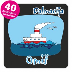 Magneti brod EKO C 28 B Omiš komplet 40 ili 20 kom