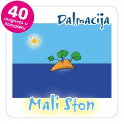 Magneti otočić EKO C 30 W Mali Ston komplet 40 ili 20 kom