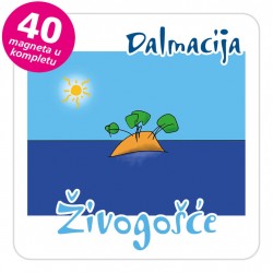 Magneti otočić EKO C 30 W Živogošće komplet 40 ili 20 kom