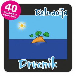 Magneti otočić EKO C 30 B Drvenik komplet 40 ili 20 kom