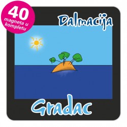 Magneti otočić EKO C 30 B Gradac komplet 40 ili 20 kom