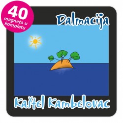 Magneti otočić EKO C 30 B Kaštel Kambelovac komplet 40 ili 20 kom