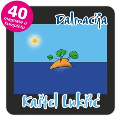 Magneti otočić EKO C 30 B Kaštel Lukšić komplet 40 ili 20 kom