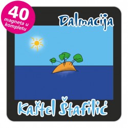 Magneti otočić EKO C 30 B Kaštel Štafilić komplet 40 ili 20 kom