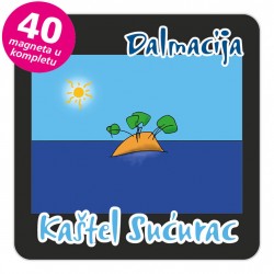 Magneti otočić EKO C 30 B Kaštel Sućurac Kuk komplet 40 ili 20 kom