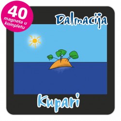 Magneti otočić EKO C 30 B Kupari komplet 40 ili 20 kom