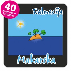 Magneti otočić EKO C 30 B Makarska komplet 40 ili 20 kom
