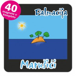 Magneti otočić EKO C 30 B Marušići komplet 40 ili 20 kom