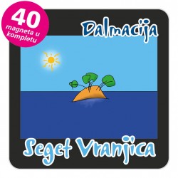 Magneti otočić EKO C 30 B Seget Vranjica komplet 40 ili 20 kom