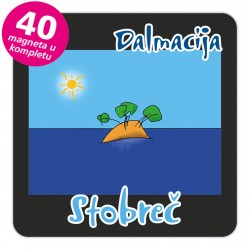 Magneti otočić EKO C 30 B Stobreč komplet 40 ili 20 kom