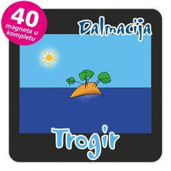 Magneti otočić EKO C 30 B Trogir komplet 40 ili 20 kom