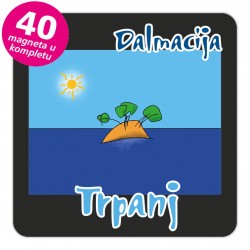 Magneti otočić EKO C 30 B Trpanj komplet 40 ili 20 kom