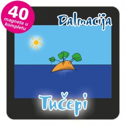 Magneti otočić EKO C 30 B Tučepi komplet 40 ili 20 kom