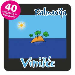 Magneti otočić EKO C 30 B Vinišće komplet 40 ili 20 kom