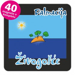 Magneti otočić EKO C 30 B Živogošće komplet 40 ili 20 kom