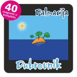 Magneti otočić EKO C 30 B Dubrovnik komplet 40 ili 20 kom