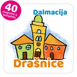 Magneti gradić EKO V 01 W Drašnice komplet 40 ili 20 kom