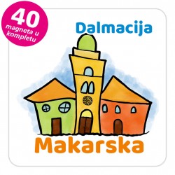 Magneti gradić EKO V 01 W Makarska komplet 40 ili 20 kom