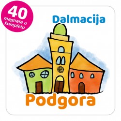 Magneti gradić EKO V 01 W Podgora komplet 40 ili 20 kom