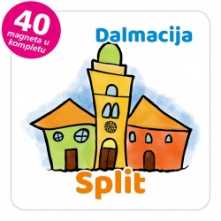 Magneti gradić EKO V 01 W Split komplet 40 ili 20 kom