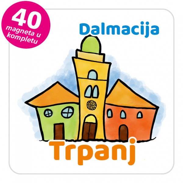 Magneti gradić EKO V 01 W Trpanj komplet 40 ili 20 kom