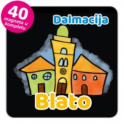 Magneti gradić EKO V 01 B Blato komplet 40 ili 20 kom