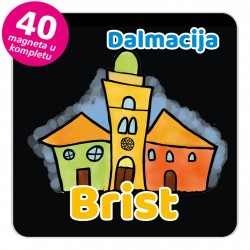 Magneti gradić EKO V 01 B Brist komplet 40 ili 20 kom