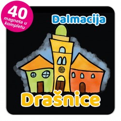 Magneti gradić EKO V 01 B Drašnice komplet 40 ili 20 kom