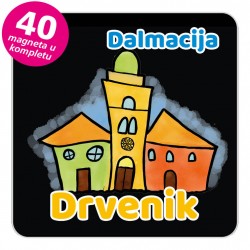 Magneti gradić EKO V 01 B Drvenik komplet 40 ili 20 kom