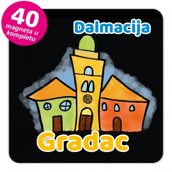 Magneti gradić EKO V 01 B Gradac komplet 40 ili 20 kom