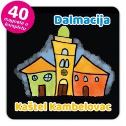 Magneti gradić EKO V 01 B Kaštel Kambelovac komplet 40 ili 20 kom