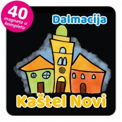Magneti gradić EKO V 01 B Kaštel Novi komplet 40 ili 20 kom