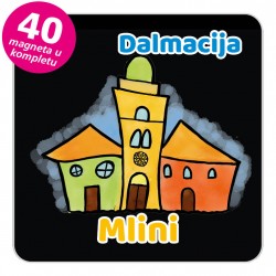 Magneti gradić EKO V 01 B Mlini komplet 40 ili 20 kom