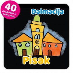 Magneti gradić EKO V 01 B Pisak komplet 40 ili 20 kom