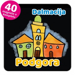 Magneti gradić EKO V 01 B Podgora komplet 40 ili 20 kom