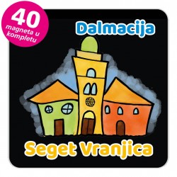 Magneti gradić EKO V 01 B Seget Vranjica komplet 40 ili 20 kom