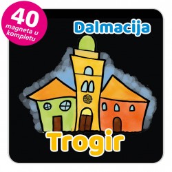 Magneti gradić EKO V 01 B Trogir komplet 40 ili 20 kom