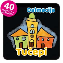 Magneti gradić EKO V 01 B Tučepi komplet 40 ili 20 kom