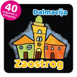 Magneti gradić EKO V 01 B Zaostrog komplet 40 ili 20 kom