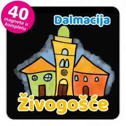 Magneti gradić EKO V 01 B Živogošće komplet 40 ili 20 kom